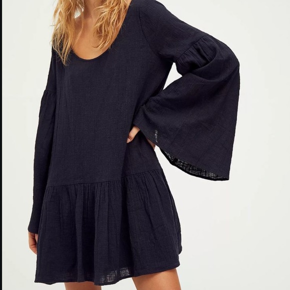 Free People Dresses & Skirts - FREE PEOPLE Revolve Kyleigh Mini Dress Bohemian Boho Black NWT Endless Summer